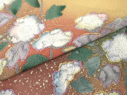 平和屋着物●訪問着　辻が花　暈し染め　金彩　正絹　逸品　AABJ8606cs