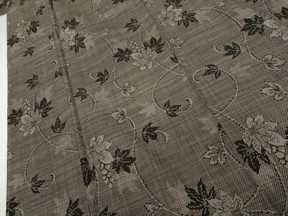 平和屋着物●本場大島紬　泥染め　一元7マルキ　葡萄唐草文　正絹　逸品　未使用　AABJ8608cs