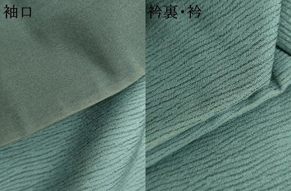 平和屋着物●男性　お召　杢目文　高島屋扱い　正絹　逸品　AABJ8611cs