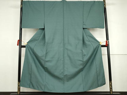 平和屋着物●男性　お召　杢目文　高島屋扱い　正絹　逸品　AABJ8611cs