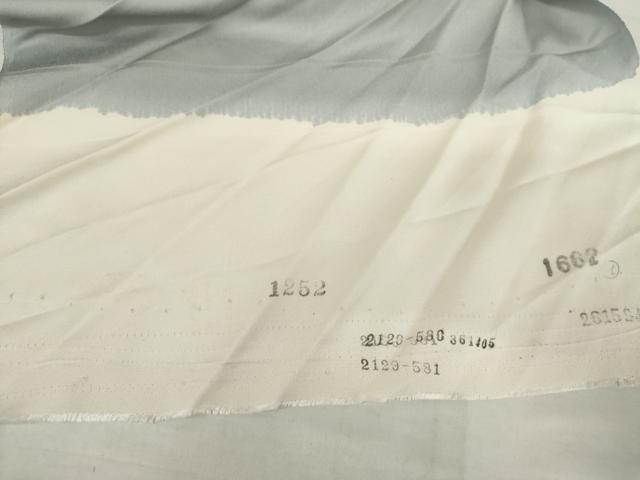 平和屋着物●訪問着　檜扇草花文　暈し染め　丹後ちりめん　仮絵羽　正絹　逸品　未使用　AABJ8620cs