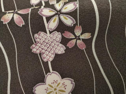 平和屋着物●上質な小紋　舞桜間道　京都きもの友禅扱い　ロング丈　正絹　逸品　未使用　AABJ8623cs