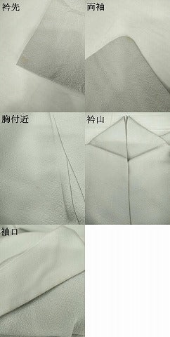 平和屋着物●上質な色無地　白藍色　正絹　逸品　AABJ8624cs