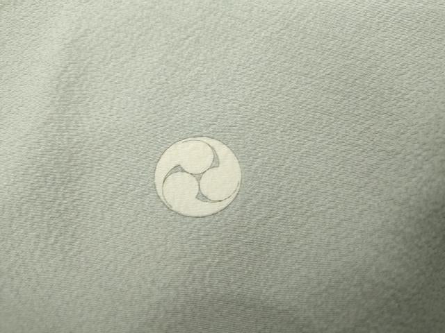 平和屋着物●上質な色無地　白藍色　正絹　逸品　AABJ8624cs