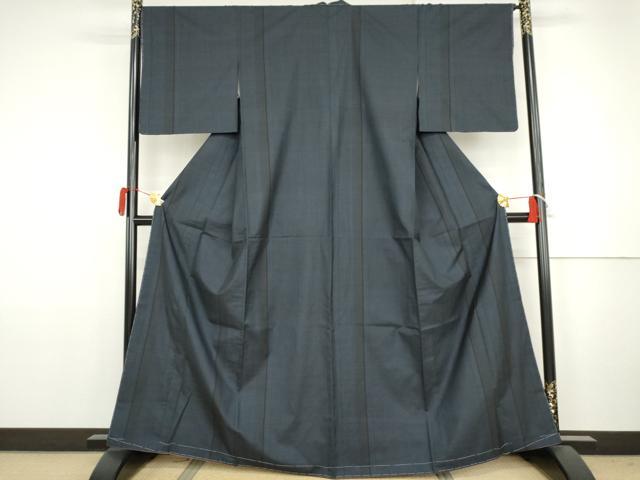 平和屋着物●本場大島紬　一元絣　間道　ますいわ屋扱い　正絹　逸品　未使用　AABJ8625cs