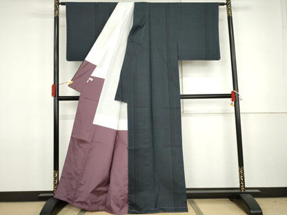 平和屋着物●本場大島紬　一元絣　間道　ますいわ屋扱い　正絹　逸品　未使用　AABJ8625cs