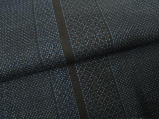 平和屋着物●本場大島紬　一元絣　間道　ますいわ屋扱い　正絹　逸品　未使用　AABJ8625cs