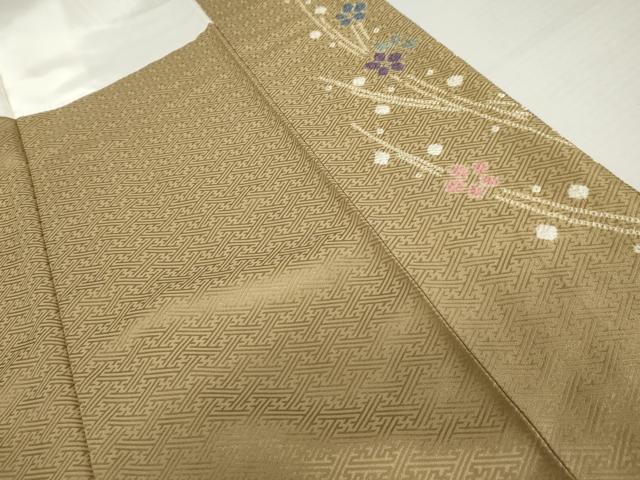 平和屋着物●訪問着　絞り　枝梅　正絹　逸品　AABJ8631cs