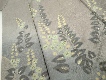 平和屋着物●訪問着　枝花文　暈し染め　金彩　正絹　逸品　AABJ8636cs