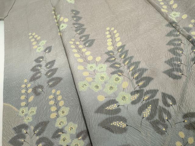平和屋着物●訪問着　枝花文　暈し染め　金彩　正絹　逸品　AABJ8636cs