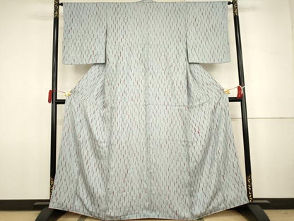 平和屋着物●上質な小紋　竜巻絞り　正絹　逸品　AABJ8642cs