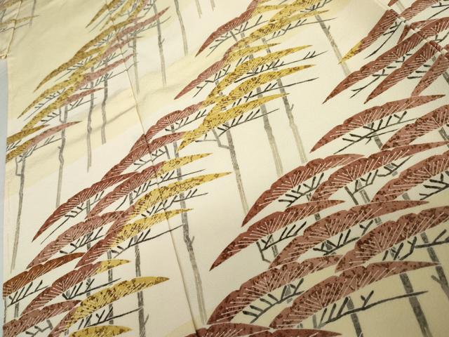 平和屋着物●訪問着　友禅　作家物　英世　枝松文　暈し染め　仮絵羽　正絹　逸品　未使用　AABJ8650cs