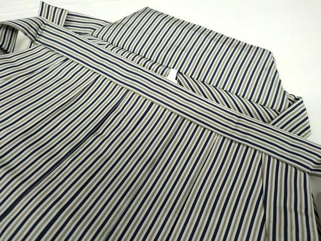 平和屋着物●男性　馬乗り袴　縞　正絹　逸品　未使用　AABJ8651cs