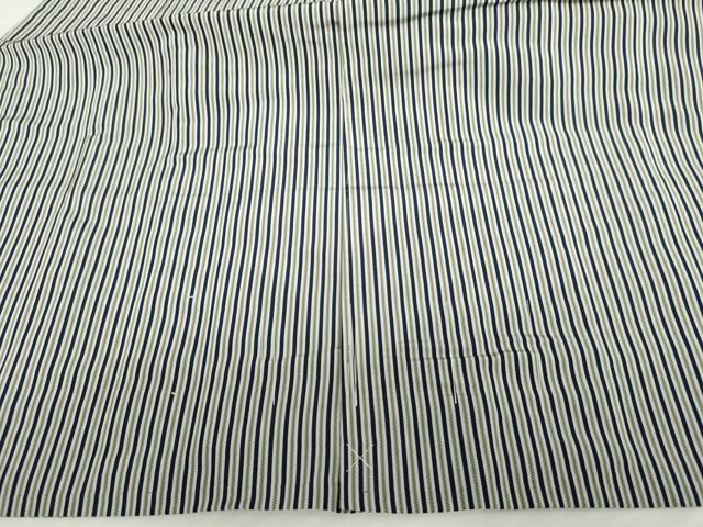 平和屋着物●男性　馬乗り袴　縞　正絹　逸品　未使用　AABJ8651cs