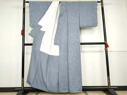平和屋着物●上質な小紋　散らし文様　正絹　逸品　AABJ8664cs