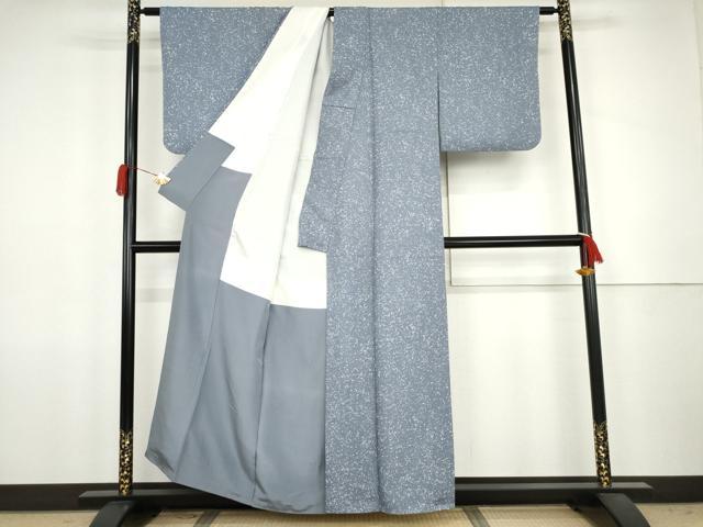 平和屋着物●上質な小紋　散らし文様　正絹　逸品　AABJ8664cs