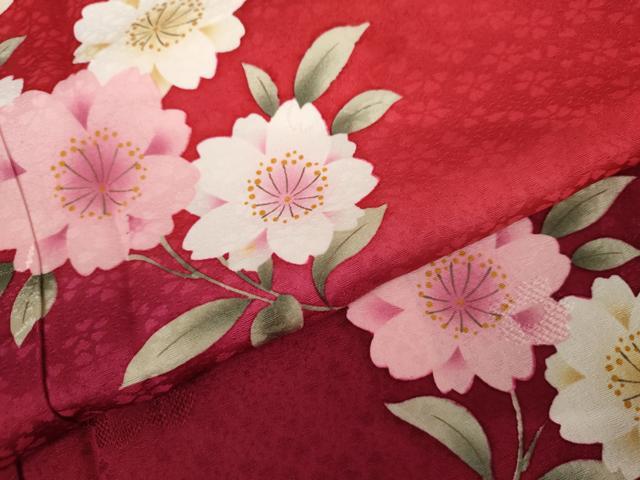 平和屋着物●豪華振袖　舞桜　暈し染め　正絹　逸品　AABJ8667cs