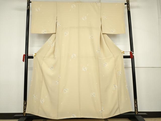 平和屋着物●上質な小紋　葡萄文　金彩　正絹　逸品　AABJ8672cs