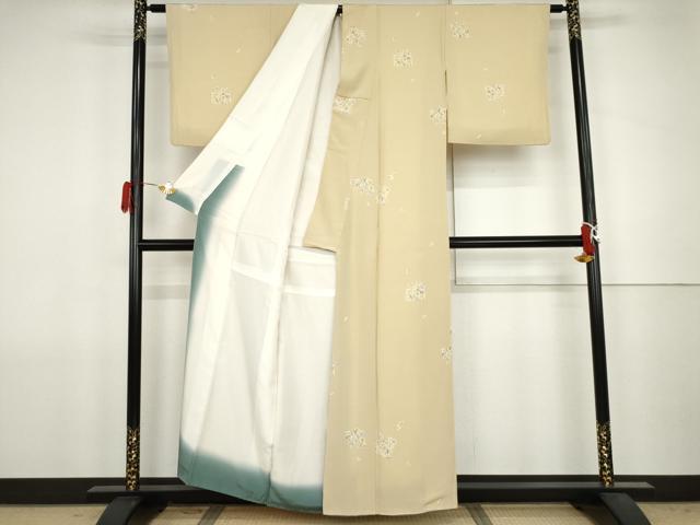 平和屋着物●上質な小紋　葡萄文　金彩　正絹　逸品　AABJ8672cs