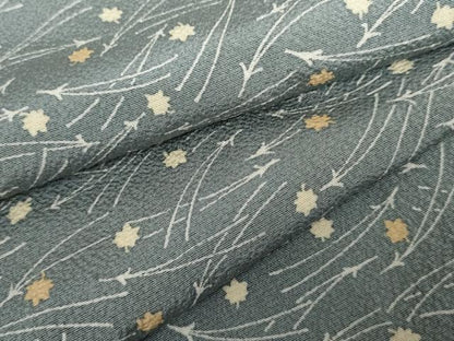 平和屋着物●上質な小紋　敷松葉　正絹　逸品　AABJ8674cs