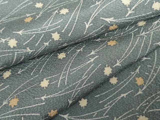 平和屋着物●上質な小紋　敷松葉　正絹　逸品　AABJ8674cs