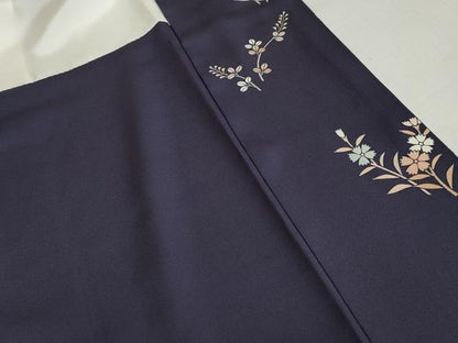 平和屋着物●創業460年・千總　訪問着　駒刺繍　枝花文　正絹　逸品　AABJ8679cs