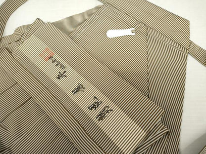 平和屋着物●男性　米沢安部吉　馬乗り袴　昆龍　縞　正絹　逸品　AABJ8694cs