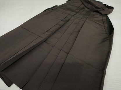 平和屋着物●男性　馬乗り袴　縞　正絹　逸品　AABJ8695cs