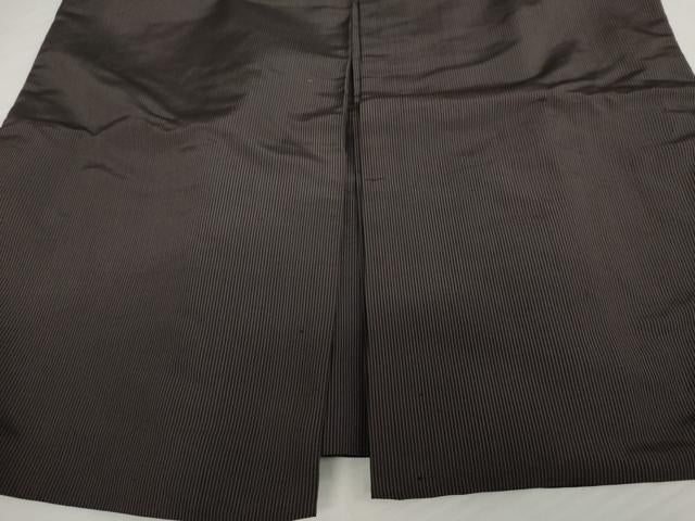 平和屋着物●男性　馬乗り袴　縞　正絹　逸品　AABJ8695cs