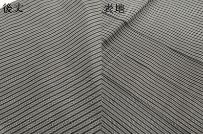 平和屋着物●男性　馬乗り袴　縞　正絹　逸品　AABJ8697cs