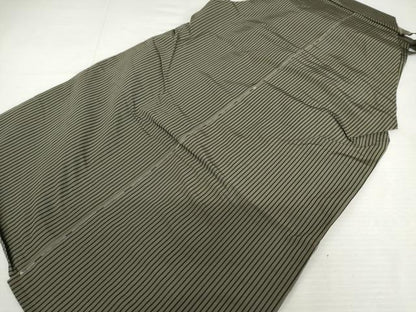 平和屋着物●男性　馬乗り縞　袴　正絹　逸品　未使用　AABJ8698cs