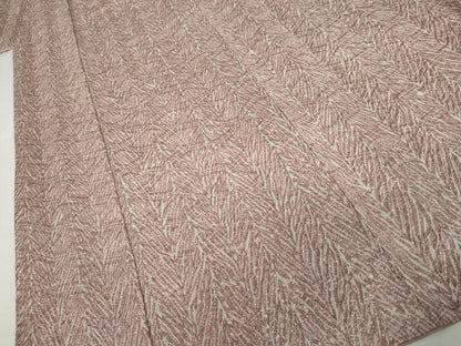 平和屋着物●名門　藤娘きぬたや・杢目絞り　小紋　正絹　逸品　AABJ8704cs