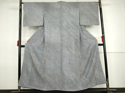 平和屋着物●大変加工の良い総絞り小紋　正絹　逸品　未使用　AABJ8706cs