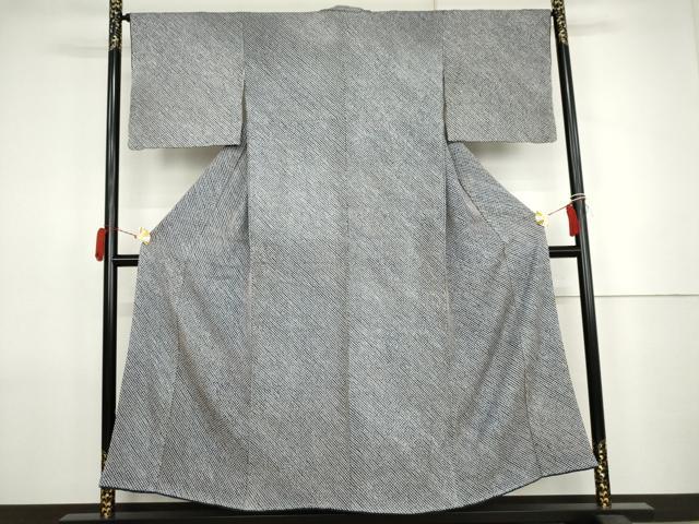 平和屋着物●大変加工の良い総絞り小紋　正絹　逸品　未使用　AABJ8706cs