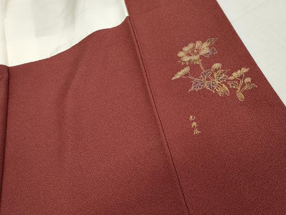 平和屋着物●伝統工芸師　服部光擴　江戸小紋　吉祥柄　正絹　逸品　AABJ8708cs