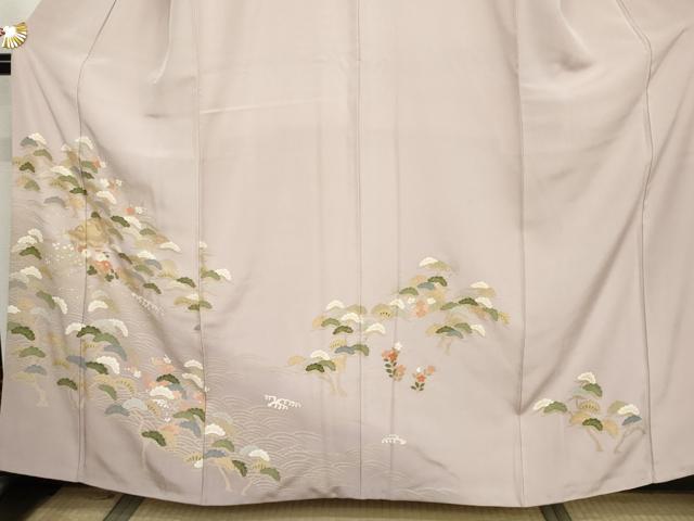 平和屋着物●訪問着　浜松風景文　暈し染め　金彩　正絹　逸品　AABJ8709cs