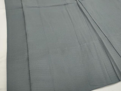 平和屋着物▽男性　羽織　スリーシーズン　春夏秋　塵除け　鉛色　正絹　逸品　AABJ8721st