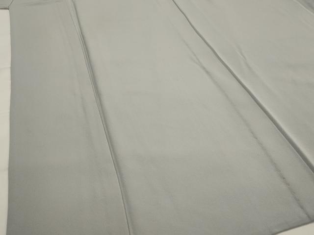 平和屋着物▽上質な色無地　単衣　銀鼠色　正絹　逸品　AABJ8725st