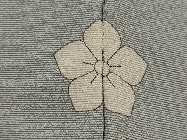 平和屋着物▽上質な色無地　単衣　銀鼠色　正絹　逸品　AABJ8725st