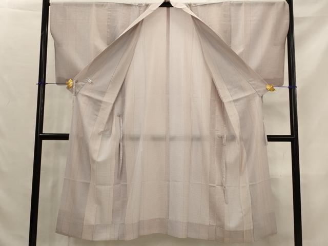 平和屋着物▽道中着　スリーシーズン　春夏秋　塵除け　間道　正絹　逸品　AABJ8727st