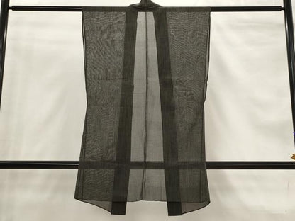 平和屋着物▽男性　袖なし羽織　スリーシーズン　春夏秋　塵除け　正絹　逸品　AABJ8735st