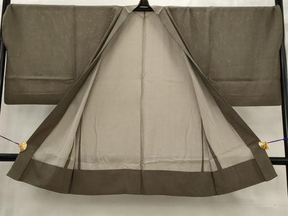 平和屋着物▽男性　羽織　スリーシーズン　春夏秋　塵除け　鮫小紋柄　正絹　逸品　AABJ8742st