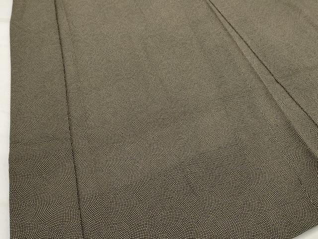 平和屋着物▽男性　羽織　スリーシーズン　春夏秋　塵除け　鮫小紋柄　正絹　逸品　AABJ8742st