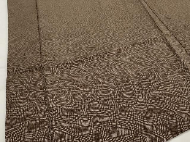 平和屋着物▽男性　羽織　スリーシーズン　春夏秋　塵除け　鮫小紋柄　正絹　逸品　AABJ8743st