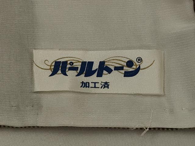 平和屋着物▽伝統工芸士　廣瀬雄望　江戸小紋　単衣　万筋　白茶色×黒茶色　正絹　逸品　AABJ8748st