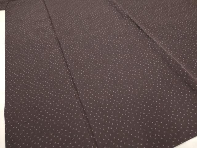 平和屋着物▽上質な小紋　単衣　霞文　正絹　逸品　AABJ8757st