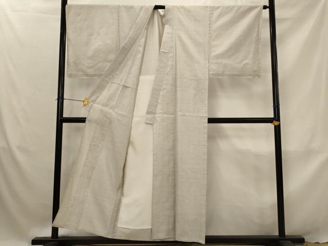平和屋着物▽男性　本場大島紬　白大島　単衣　100亀甲　総詰め　正絹　逸品　AABJ8759st