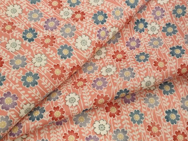 平和屋着物▽上質な小紋　単衣　花尽くし　正絹　逸品　AABJ8764st