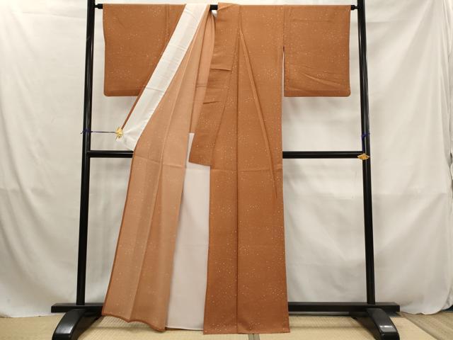 平和屋着物▽小紋　単衣　霞文　洗える着物　AABJ8775st