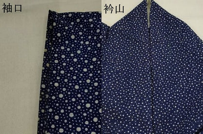 平和屋着物＊夏物　小紋　絽　大小あられ　洗える着物　AABJ8797st